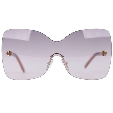 fendi round gradient sunglasses|Fendi rimless sunglasses.